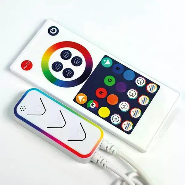 Неоновая RGB LED лента 5 метров с светомузыкой гибкая с пультом и Bluetooth водонепроницаемая IP67 12v 2439009482 фото