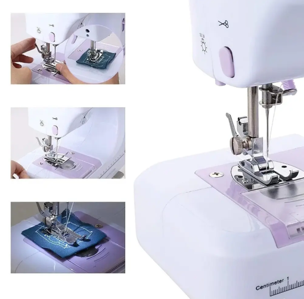 Швейная машинка Digital Sewing Machine FHSM-505A Pro 12в1 с оверлоком, ручная с педалью и подсветкой LED 1888119547 фото