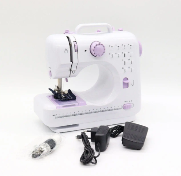 Швейная машинка Digital Sewing Machine FHSM-505A Pro 12в1 с оверлоком, ручная с педалью и подсветкой LED 1888119547 фото