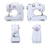 Швейная машинка Digital Sewing Machine FHSM-505A Pro 12в1 с оверлоком, ручная с педалью и подсветкой LED 1888119547 фото 5