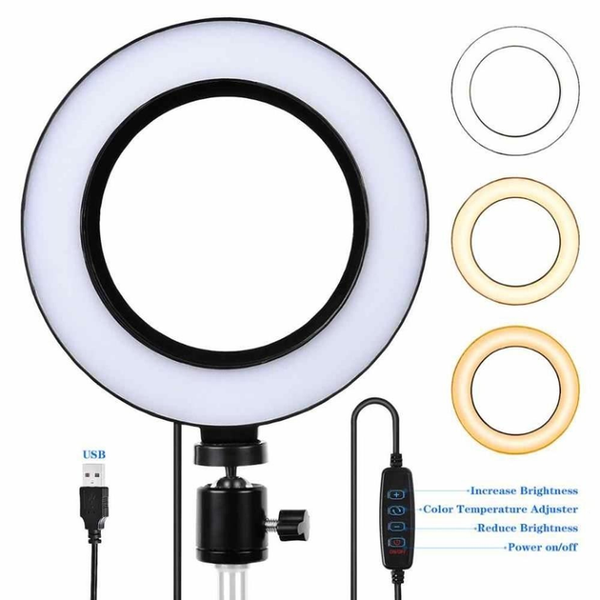 Кольцевая Лампа Ring Fill Light QX-300 30 см на штативе (2,1м) с держателем для телефона, лампа блогера, Лед л 1894112631 фото