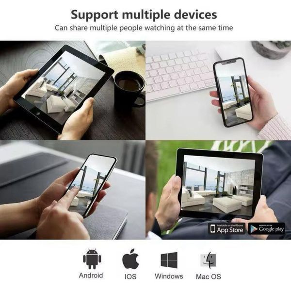 Бездротова світлова камера Wi-Fi відеоспостереження панорамна 360 градусів із 5МР, "риб'ячий око" 2510480168 фото