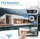 Вулична PTZ-камера відеоспостереження 4G/WiFi Потрійний об'єктив 6K 12MP HD працює від сім-карти, потрійна камера 2554647385 фото 2