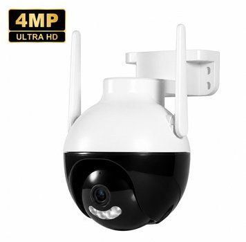 Вулична поворотна Wi-Fi IP камера відеоспостереження А18 6MP 360&deg; зовнішня нічним відеоспостереженням, iCSee 901519 фото