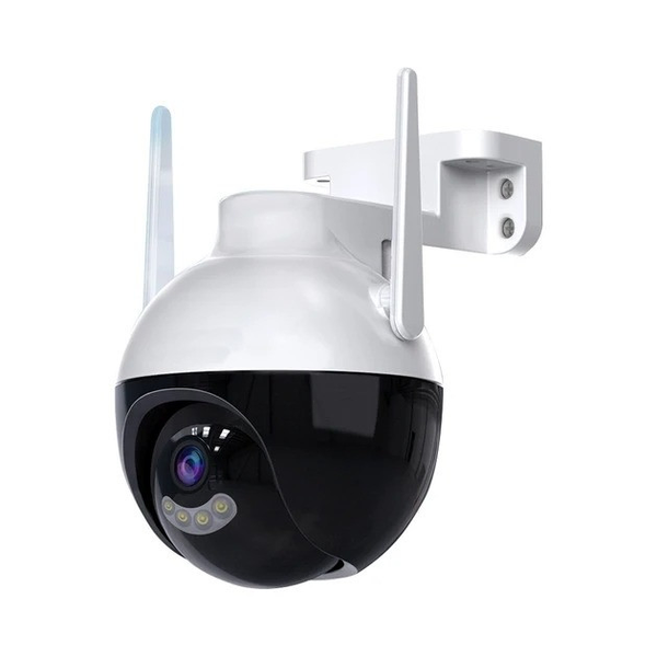 Уличная поворотная Wi-Fi IP камера видеонаблюдения А18 6MP 360&deg; наружная ночным видеонаблюдением, iCSee 901519 фото