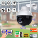 Уличная поворотная Wi-Fi IP камера видеонаблюдения А18 6MP 360&deg; наружная ночным видеонаблюдением, iCSee 901519 фото 3