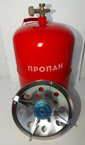 Газовый баллон (12л) толщина металла 3мм, SP Кемпинговый, горелка, газовая горелка 1943066532 фото