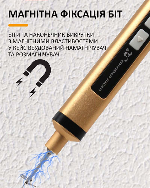 Электроотвёртка отвертка аккумуляторная с насадками SW-80022 (58 предметов) USB-Type-C для точных работ 2586524295 фото