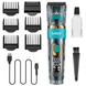 Машинка VGR V-695 PX7 Salon для стрижки волос и бороды профессиональная аккумуляторная с насадками с дисплеем 901551 фото 1