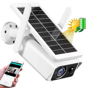 Уличная Камера видеонаблюдения не поворотная c солнечной панелью WIFI Solar ABQ-Q1 8MP FHD-Contains two 18650 1854050931 фото