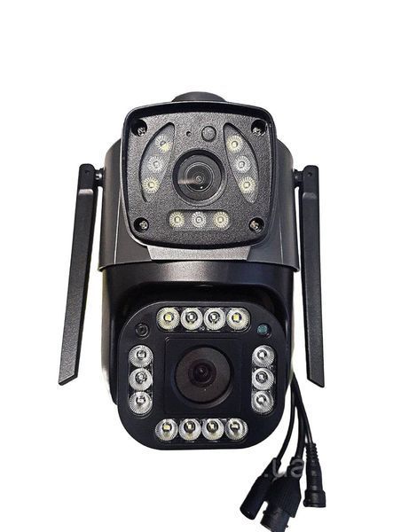 Уличная Поворотная камера видеонаблюдения с двойной камерой WIFI V380PRO 10X два объектива 901518 фото