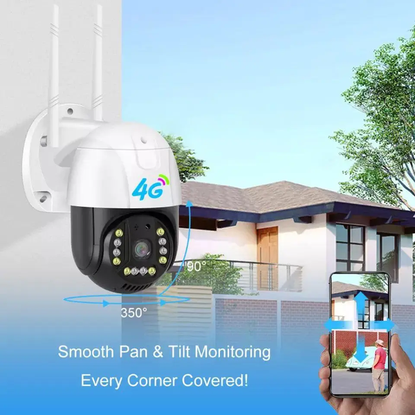 Уличная поворотная IP-камера видеонаблюдения GSM 4G OEMG C15X-H-4G. Программа - V380 Pro 1854050933 фото
