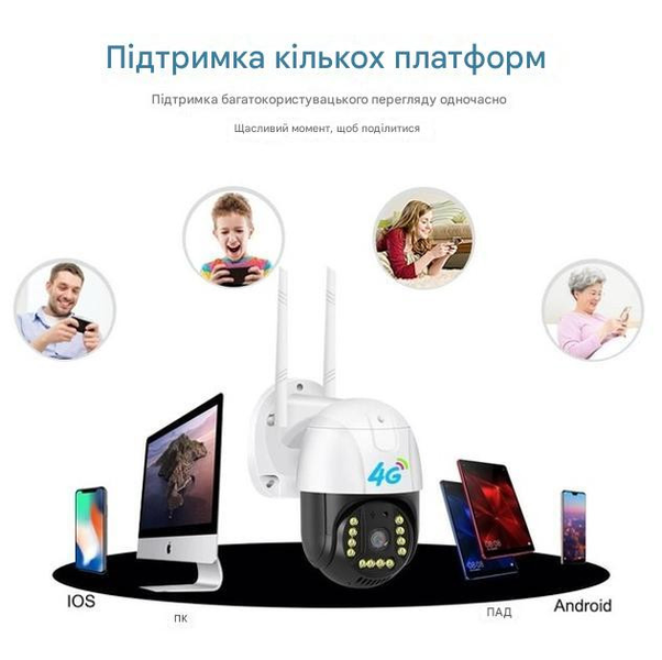 Вулична поворотна IP-камера GSM 4G OEMG C15X-H-4G. Програма &mdash; V380 Pro 1986501519 фото