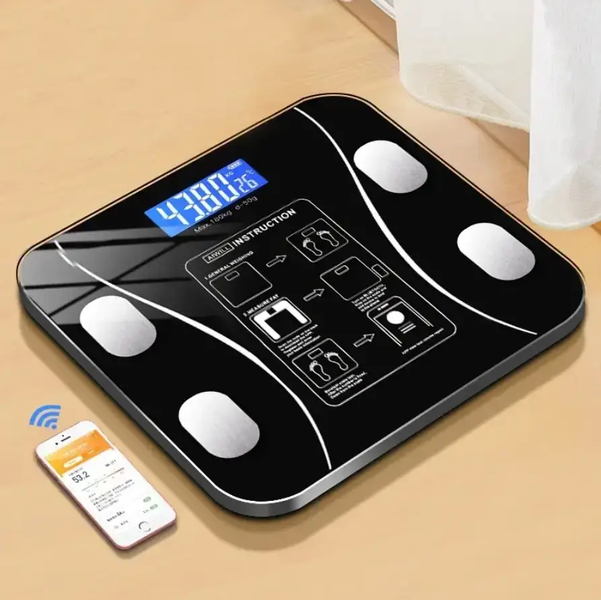 Напольные умные фитнес весы, смарт весы с приложением Bluetooth Scales Смарт-весы напольные электронные 1854050944 фото