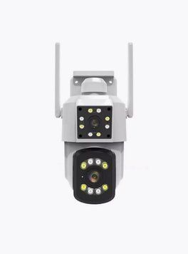 Уличная Поворотная двойная камера видеонаблюдения с двойной камерой WIFI V360 PRO 8X два объектива 2000181406 фото