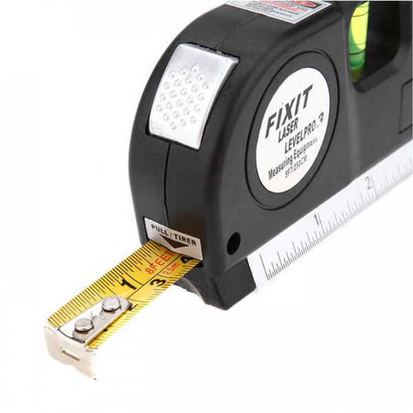 Лазерный уровень со встроенной рулеткой Laser Level Meter Pro 3 нивелир строительный 1859444951 фото