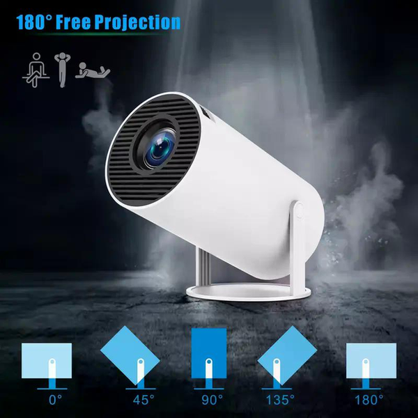 Портативный Проектор Умный 5G 2024, HY300 Мини Видеопроектор 1280 X 720 Full HD 4k Проектор Для Фильмов 902628 фото